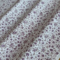 【残り1m】ハンドブロックプリント　ホワイト　ピンク　グレージュ　小花柄