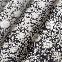 【残り2m】ハンドブロックプリント　ブラック　ベージュ　バグループリント