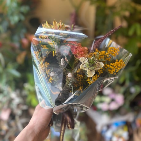 Rustic Haze Bouquet　-くすみカラーの野の花を集めたおまかせナチュラルブーケ-