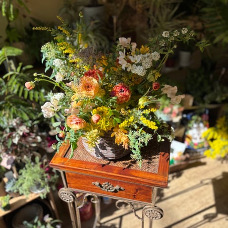 Rustic Haze Arrangement　- くすみカラーの野の花を集めたおまかせナチュラルアレンジメント-