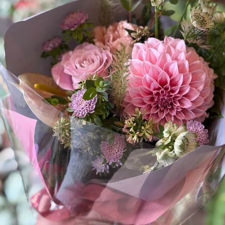 Rustic Haze Bouquet　-くすみカラーの野の花を集めたおまかせナチュラルブーケ-