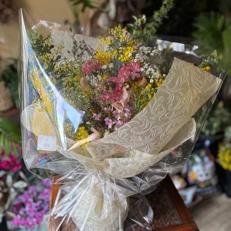 Rustic Haze Bouquet　-くすみカラーの野の花を集めたおまかせナチュラルブーケ-