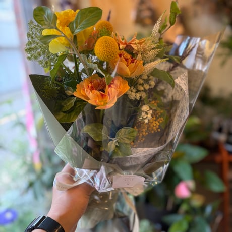 Rustic Haze Bouquet　-くすみカラーの野の花を集めたおまかせナチュラルブーケ-