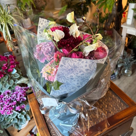 Rustic Haze Bouquet　-くすみカラーの野の花を集めたおまかせナチュラルブーケ-