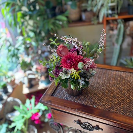 Rustic Haze Arrangement　- くすみカラーの野の花を集めたおまかせナチュラルアレンジメント-