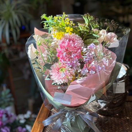 Rustic Haze Bouquet　-くすみカラーの野の花を集めたおまかせナチュラルブーケ-