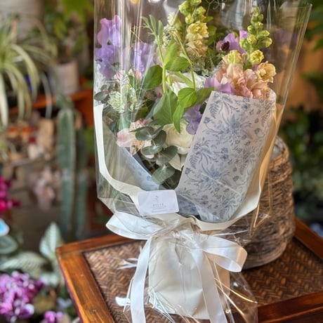 Rustic Haze Bouquet　-くすみカラーの野の花を集めたおまかせナチュラルブーケ-