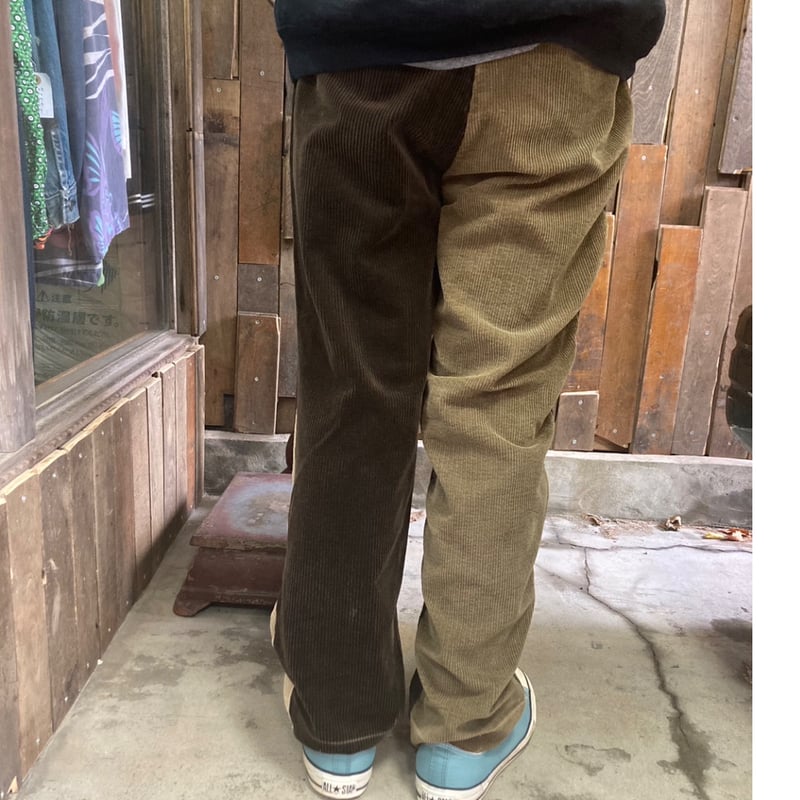 メモリアルパンツ 古着　ヴィンテージ　パンツ　コーデュロイパンツ　リメイク メモリアルペイント コーデュロイパンツ | リメイクスタイル