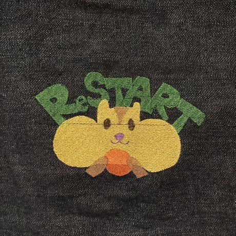 リストート　デニム　刺繍