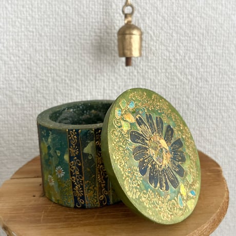 花帯の木箱 flower sash