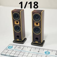 1/18 ミニチュア　スピーカー２個　ドールハウスに　リーメントに　フィギュアに