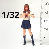 1/32 男子高校生 JHS-001 フィギュア 1/64より大 ミニチュア