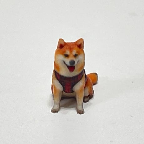 1/64 柴犬　犬　フィギュア　完成品　ミニカー　トミカ　ジオラマに　精密　リアルフィギュア　ミニチュアイメージ