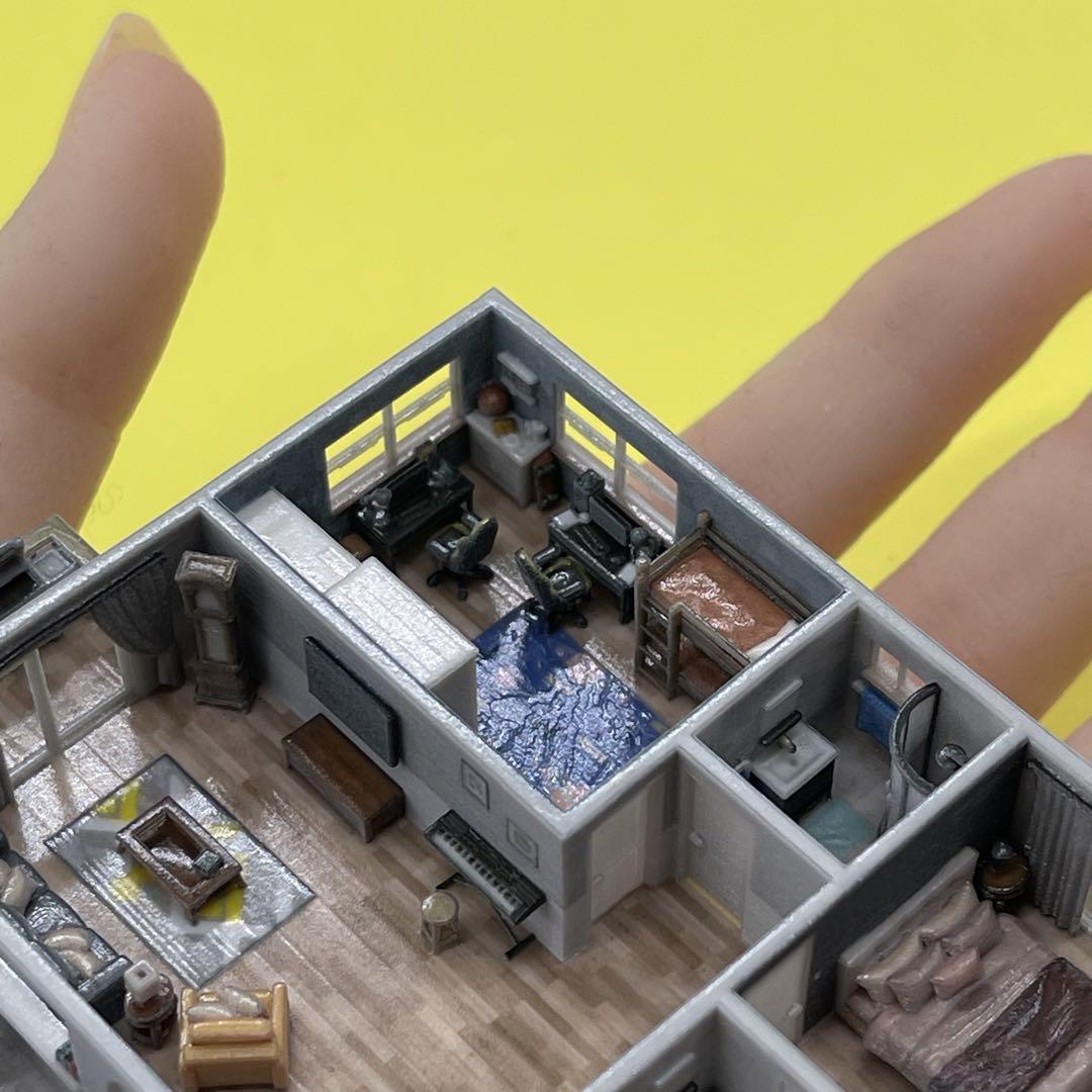 Nゲージ 住宅模型 ジオラマ ミニミニドールハウス ドールハウス 完成品