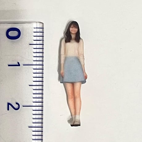 1/64 可愛いお姉さん　フィギュア　ミニカーに　トミカに　ジオラマ