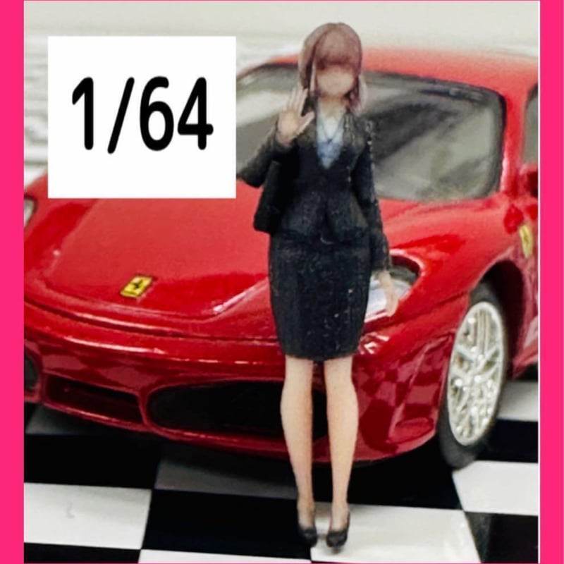 1/64☆QuQu OL☆フィギュア☆ミニカーに☆ジオラマに☆美少女