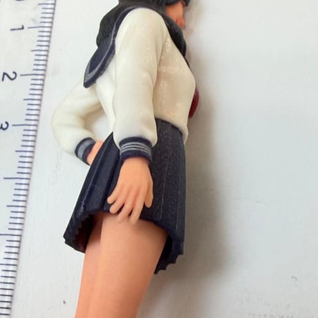 1/18 女子高生　フィギュア セーラー服　完成品　ミニカーに　リアルフィギュア　塗装済み完成品　ミニチュアイメージ