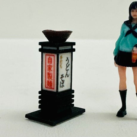 1/64 看板　うどん　そば　ミニチュア　フィギュアに　ジオラマに　リアルフィギュア　　ミニカーに