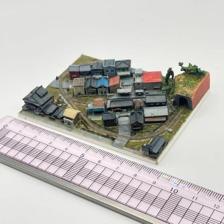 1/1060 ミニミニ鉄道模型　ジオラマ　フィギュア　1/64より小　レイアウト