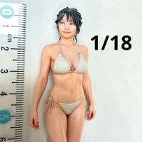 1/18 女性　フィギュア 水着　ミニカー　ドールハウスに　３DA-FIG-5436　リアルフィギュア　完成品　ミニカー　ジオラマ　ドールハウスに