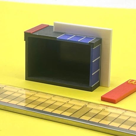 Zゲージ　ハンバーガーショップ　ミニチュア　フィギュア　1/64より小　鉄道模型　ジオラマ　レイアウト　住宅模型