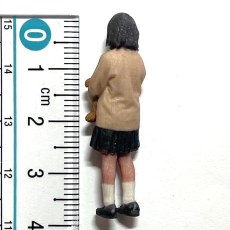 完成品　1/43 JKぬいぐるみ　フィギュア　ミニカーに　リアルフィギュア