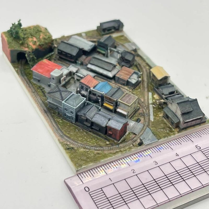1/1060 ミニミニ鉄道模型 ジオラマ フィギュア 1/64より小