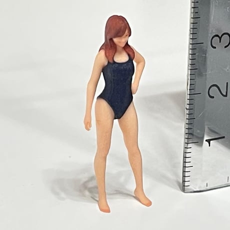 1/43 水着S フィギュア　ミニチュアイメージ　リアルフィギュア　ミニカー　ジオラマ　トミカに