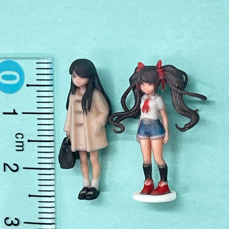 1/64 フィギュア2体 3DA-JK-003 004 完成品 ミニカーに