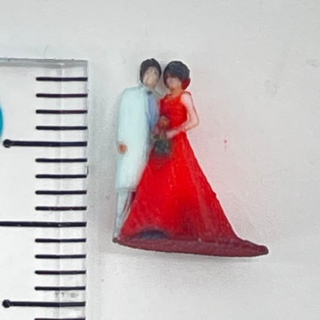 Nゲージ　結婚式　フィギュア　ミニチュア　ジオラマ　鉄道模型　1/64より小