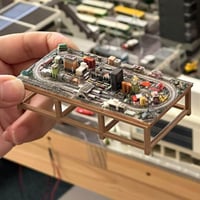 ミニチュア★鉄道模型★ゲージより小★フィギュアに★ミニジオラマ　ミニミニ鉄道模型★ジオラマ