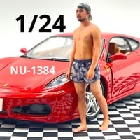 1/24 NU-1384 フィギュア　男性　完成品　ミニカーに　1/64より大