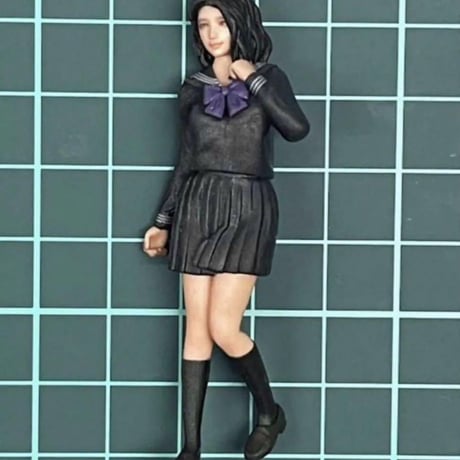 1/24 JK1 女子高生　フィギュア　完成品　リアルフィギュア　ミニカーに　ミニチュアイメージ　リアルフィギュア