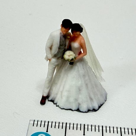 1/64 ウエディング　結婚式　フィギュア　ミニチュア　ジオラマ　ミニカー