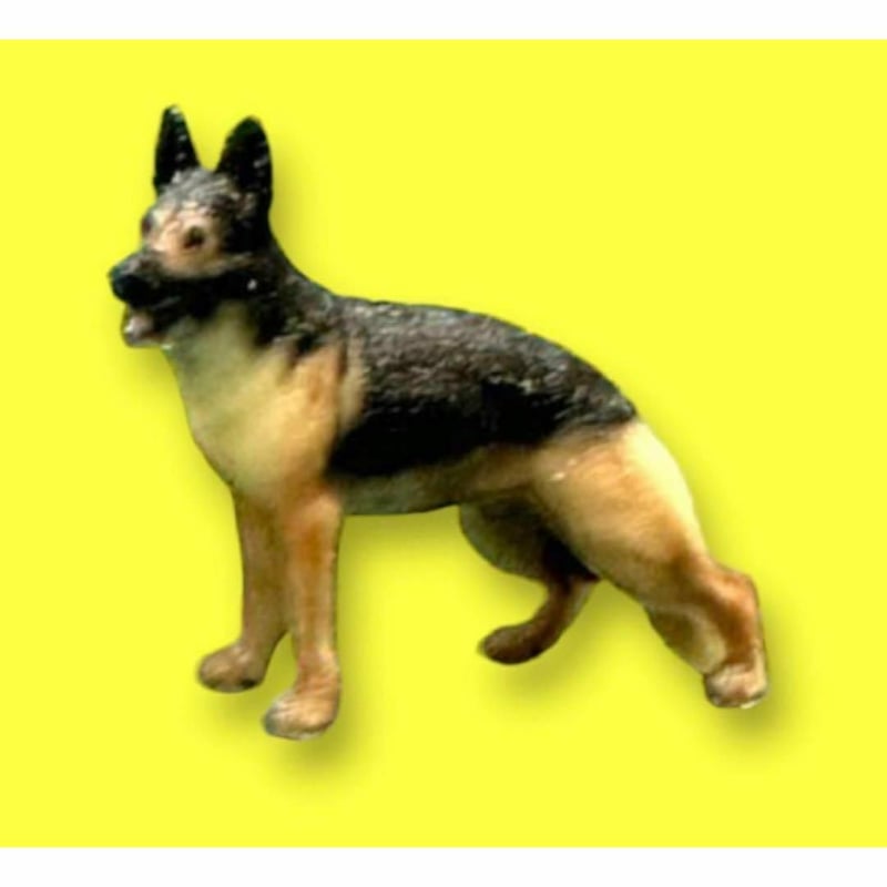 1/64 シェパード 犬 フィギュアに ミニチュア ジオラマに ペット