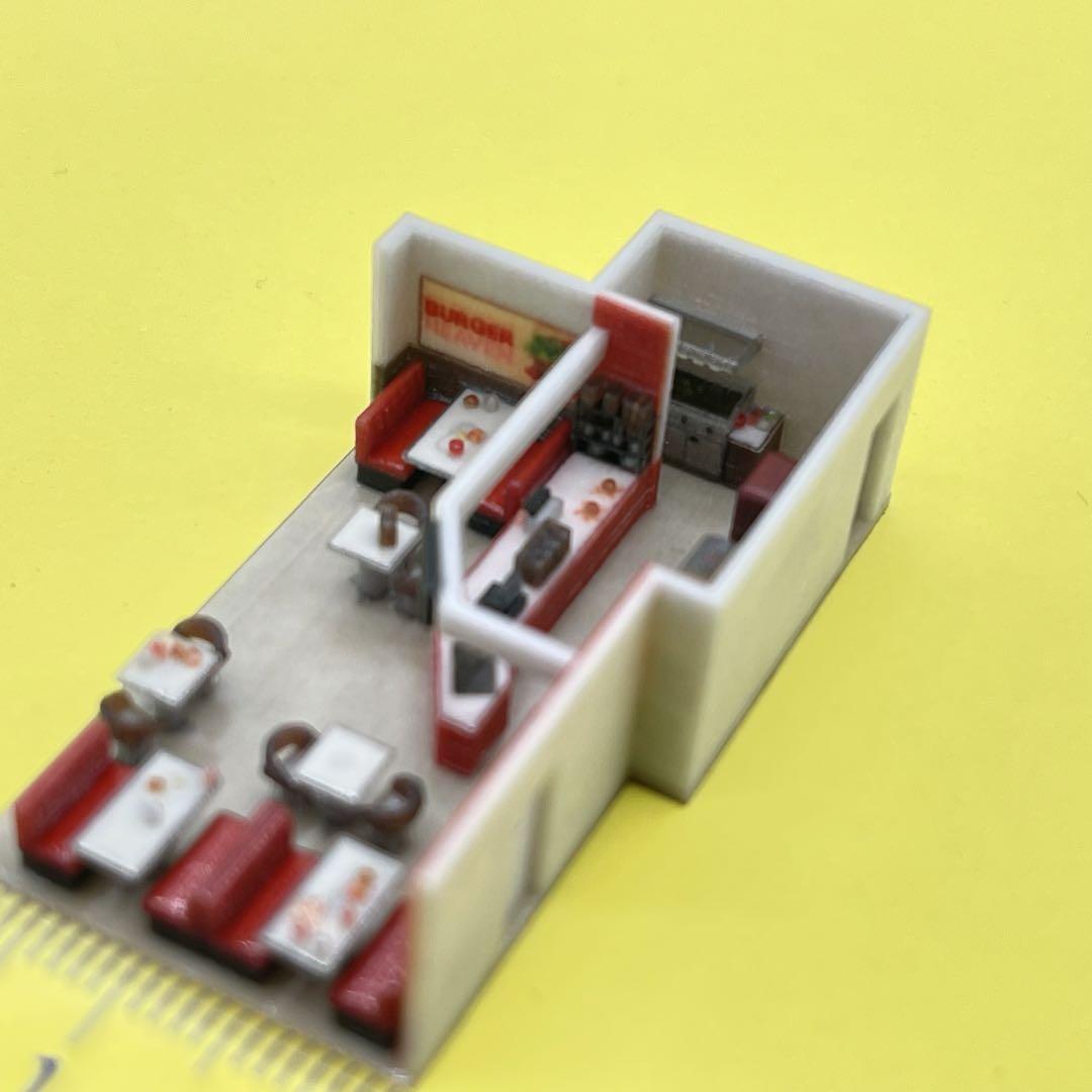 1/220 Zゲージ ダイナー ミニチュア フィギュア 1/64より小 住宅模型