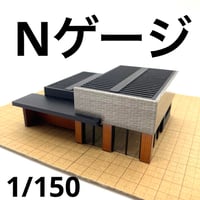 Nゲージ　建物　ミニチュア　住宅模型　コーヒーショップ　ドールハウス　鉄道模型
