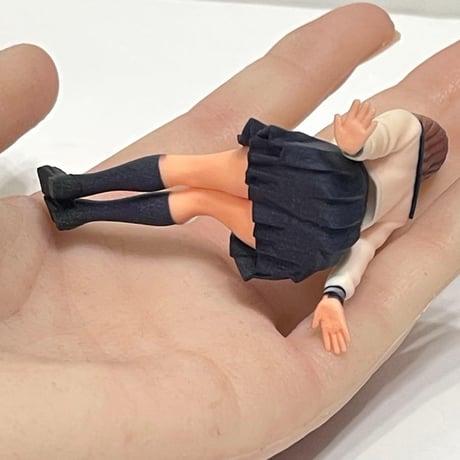 1/18 フィギュア　JK セーラー服　足伸ばし　リアルフィギュア　完成品　ミニチュア　塗装済み完成品