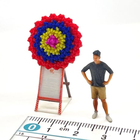 1/64 花輪　ミニチュア　フィギュアに　ジオラマ　ミニカーに　住宅模型に　完成品　ミニチュアイメージ