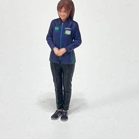 1/64 コンビニ店員F フィギュア　ミニカー　ジオラマ　ミニチュア　トミカに