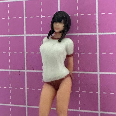 1/43 JK20 おさげ　フィギュア　　完成品　リアルフィギュア　ミニカーに
