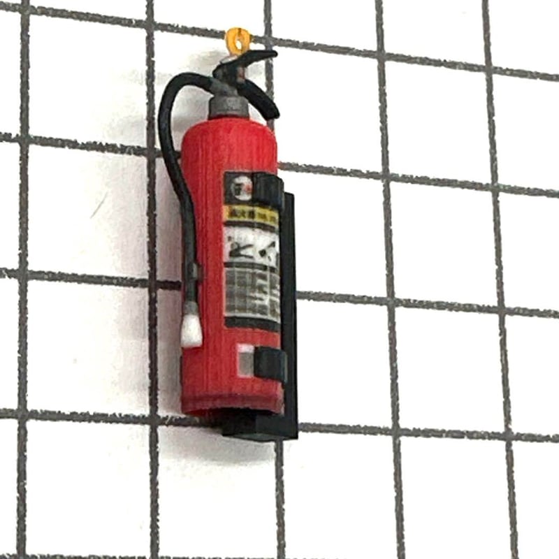 1/18 消火器 スタンド付き ミニチュア フィギュアに 1/64より大