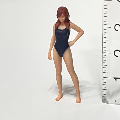 1/43 水着S フィギュア　ミニチュアイメージ　リアルフィギュア　ミニカー　ジオラマ　トミカに