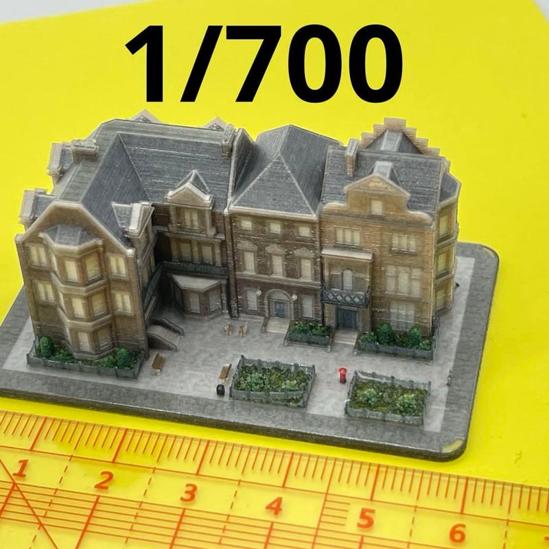 1/700 豪邸 お城 建物 フィギュア KT-001 住宅模型 1/64より小