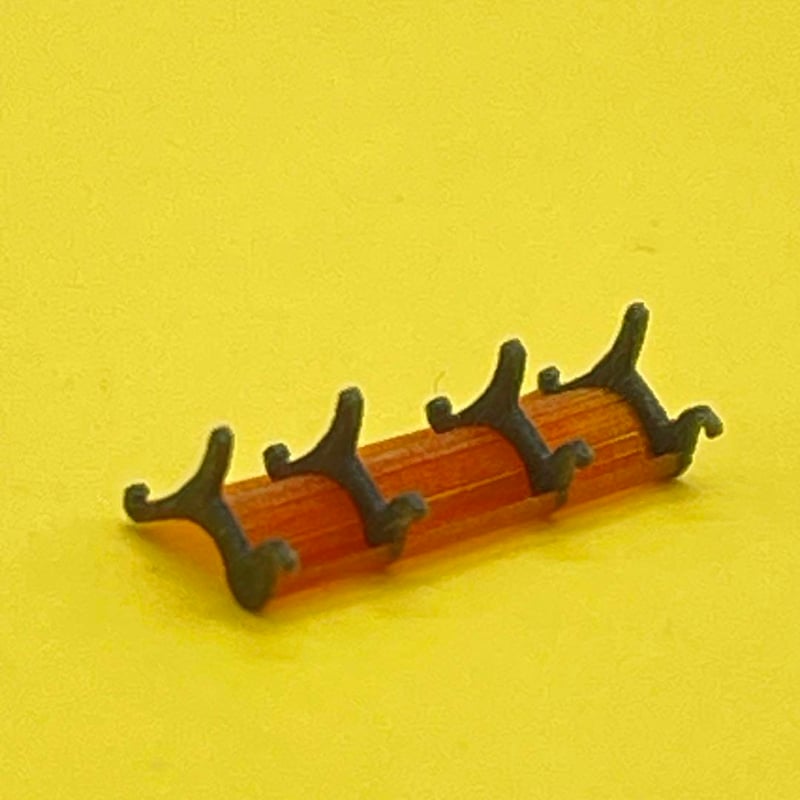 Nゲージ 1/150 ベンチ ミニチュア フィギュアに 1/64より小 鉄道