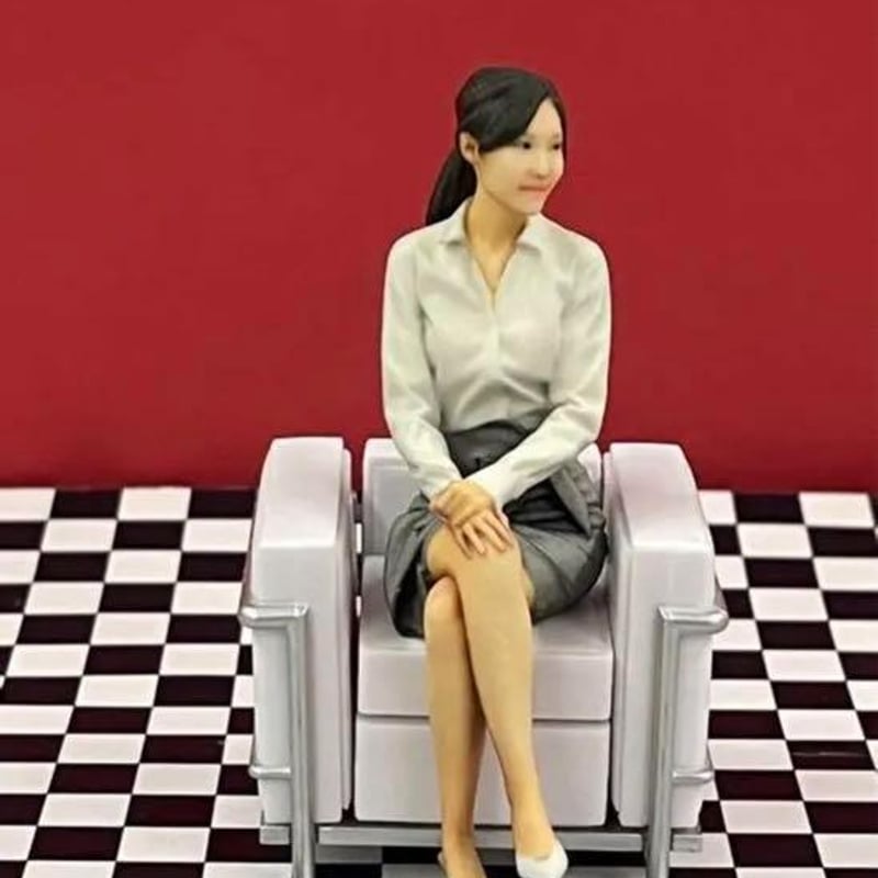1/18 ミニチュア　フィギュア　家族 ドールハウスに　1/64より大 ミニカー ミニチュア☆1/18☆フィギュア☆OL☆リアルフィギュア☆ミニカーに