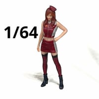 1/64 フィギュア　レースクイーン　ミニカーに　トミカに　ジオラマ