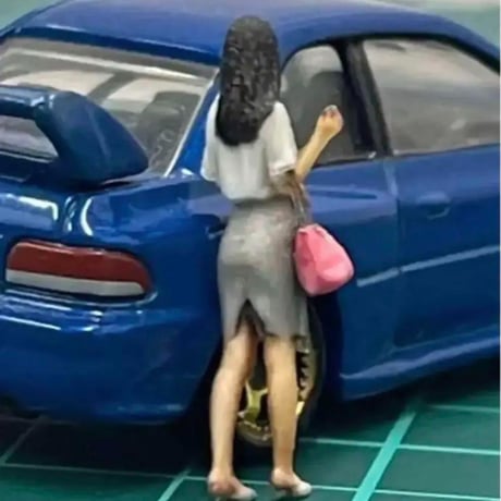 1/64★jessol★フィギュア★ミニカーに★ジオラマに 完成品　リアルフィギュア　ミニチュアイメージ