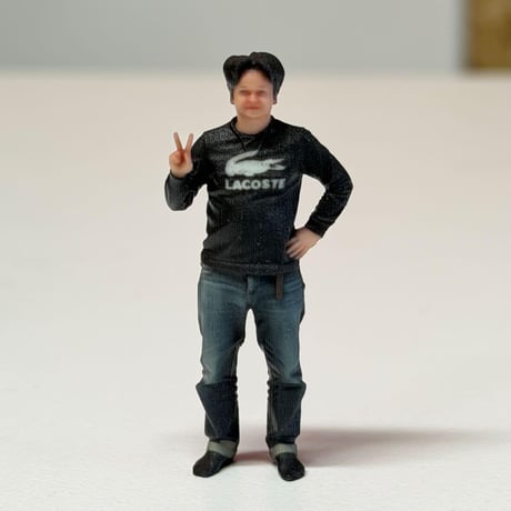 1/32 フィギュア　男性　ピース　完成品　ミニチュア　リアルフィギュア　ミニチュアイメージ　塗装済み完成品　　ミニカー