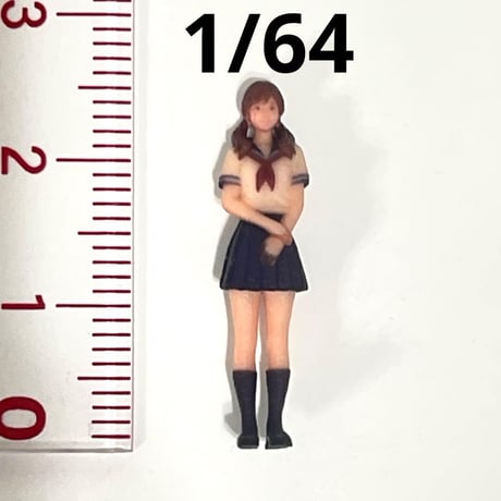 1/64 フィギュア　女子高生　フィギュア　JK ミニカー　トミカ　ジオラマ